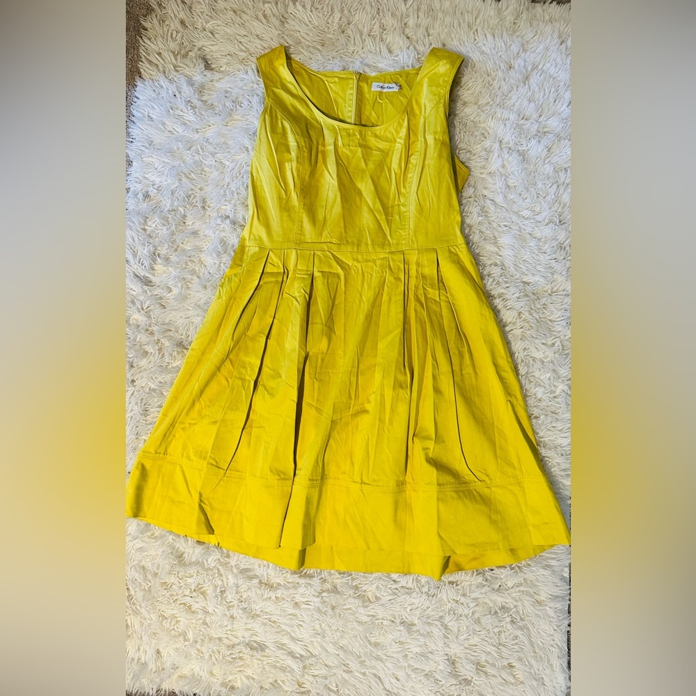 Yellow Calvin Klein Dress